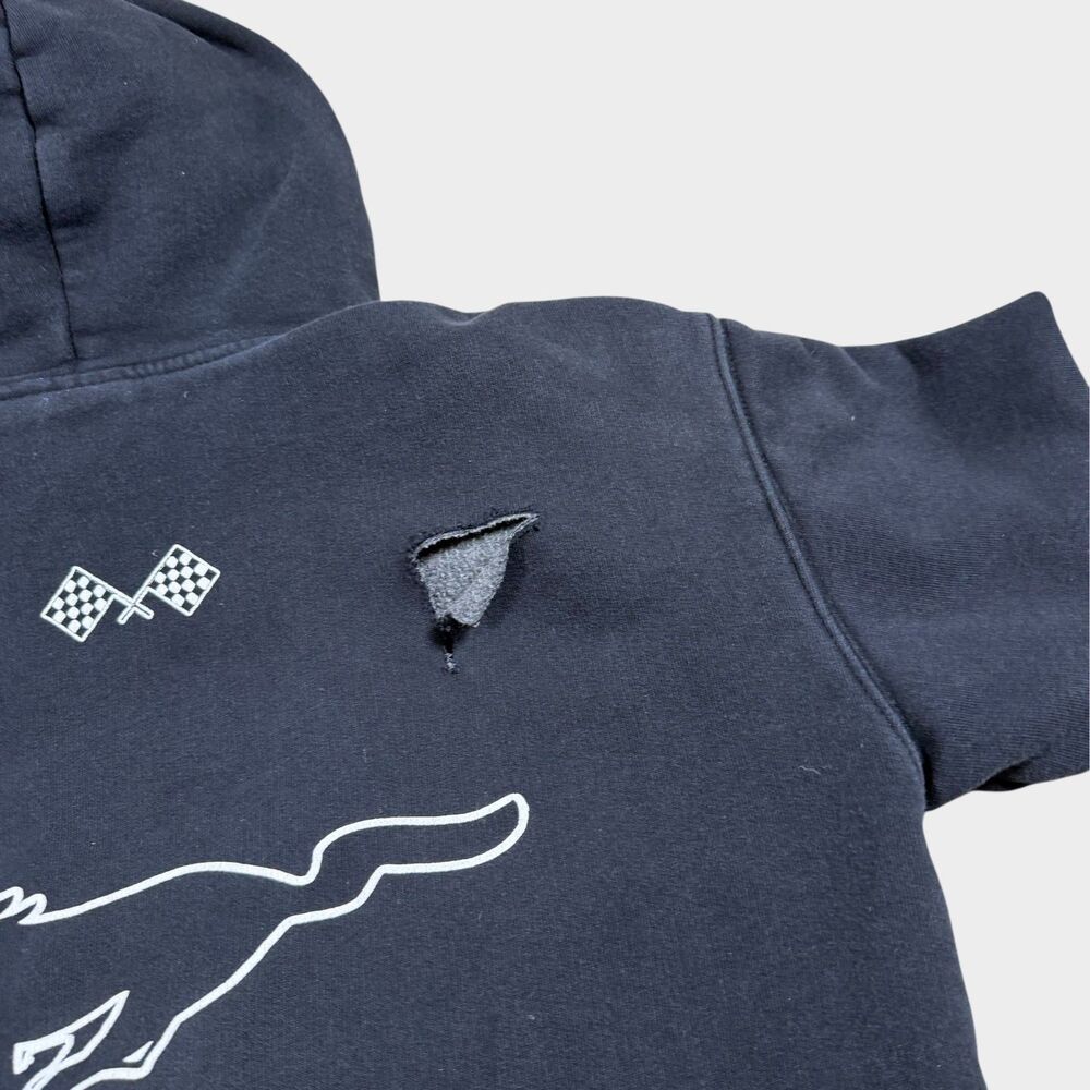 Zara Ford Mustang Hoodie Kids 13-14 164 Black Pullover Sweatshirt Streetwear - Picture 12 of 12